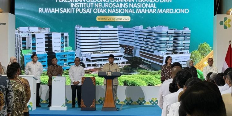 Prabowo Resmikan Institusi Neurosains Nasional di RS PON Mahar Mardjono Cawang Jaktim