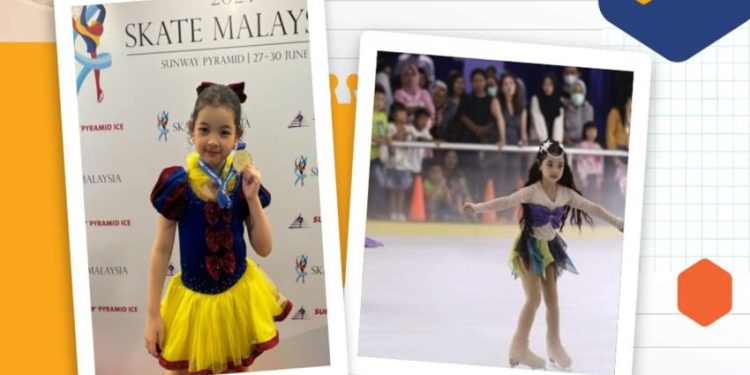 Aleesya Siswa Kelas 2 SD Raih 15 Medali Internasional Ice Skating di Bandung