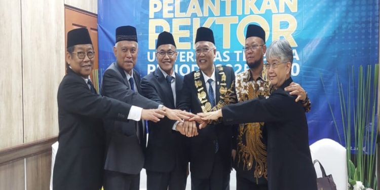 Rektor UT Periode 2025–2030 Dilantik Prof. Dr. Ali Muktiyanto