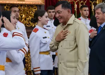 Menhan dan Panglima TNI Bertemu 44 Kadet Unhan dari Palestina