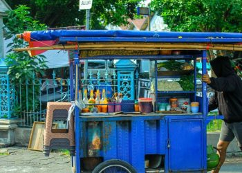 Perbandingan Gerobak Mi Ayam Biru, Cokelat, dan Hijau, Mana yang Lebih Enak?