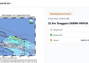 Gempa Hari Ini Kamis 16 Oktober 2025 Dua Kali Guncang Indonesia