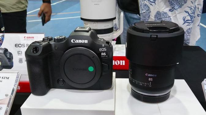 Kamera Hybrid Sensor 32,5 MP dan Video 7K Canon EOS R6 Mark III Kini Hadir di Indonesia