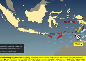 Dampak Cuaca Ekstrem di Wilayah Timur Indonesia Usai Siklon Tropis Fina Terbentuk