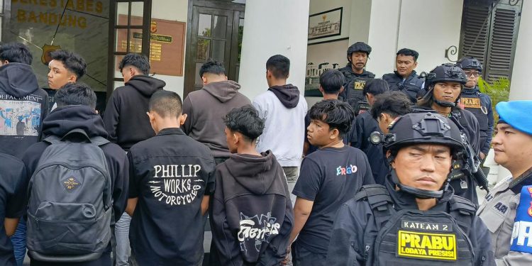 Puluhan Anggota Geng Motor di Bandung Diamankan Polisi Karena Kerap Meresahkan Warga