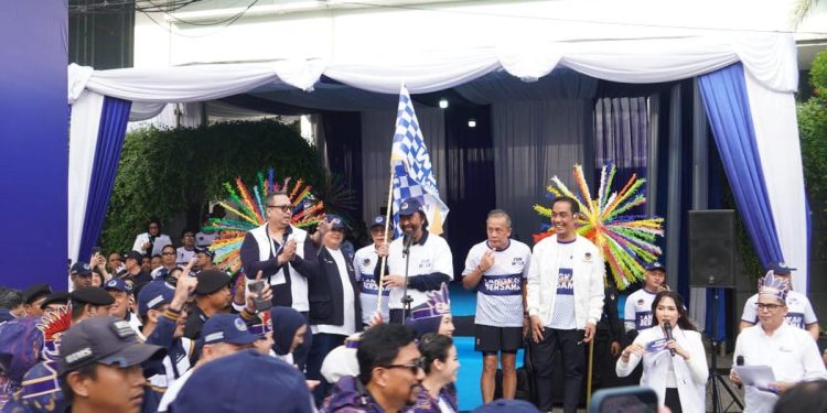 HUT ke-14, NasDem Gelar Fun Walk dan Aksi Sosial Sembako untuk Masyarakat