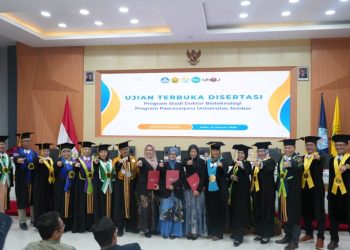 Sejarah Baru, Universitas Negeri Lahirkan Tiga Doktor Bioteknologi Berbasis Riset Global